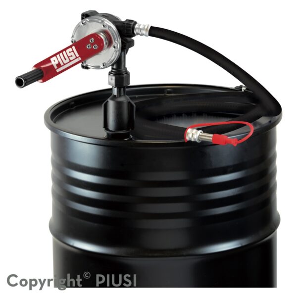 ROTARY HAND PUMP (FUEL & OIL) 2" NPT W/ HOSE